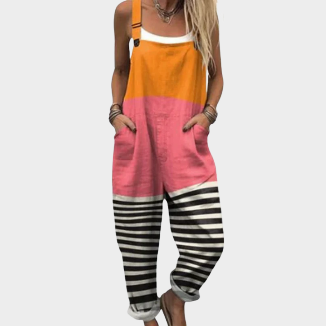 Isaline | salopette colorblock solaire moderne
