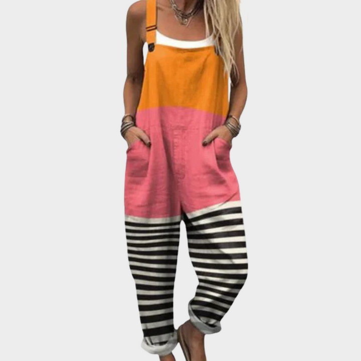 Isaline | salopette colorblock solaire moderne
