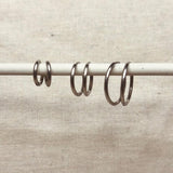 Set of 3 Pairs Everyday Hoops in Gold or Silver
