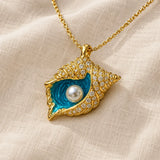 Pearl Gold Shell Necklace