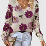 Bronwen | Pull en Dentelle Fleurie