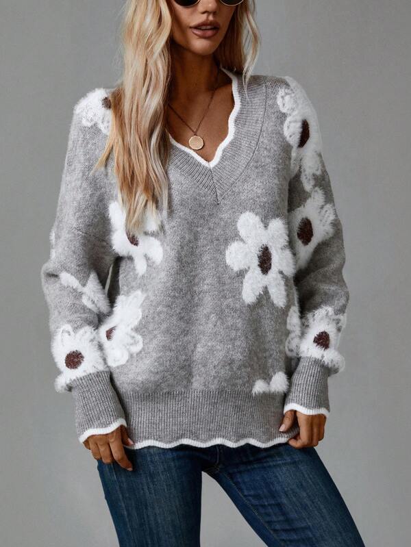 Belinha – Blouse élégante col V à imprimé fleuri – photo 5