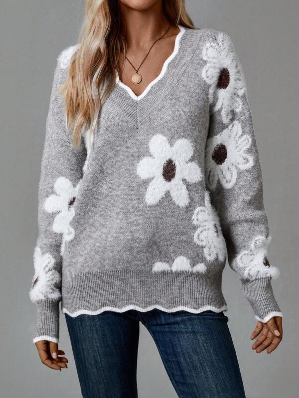 Belinha – Blouse élégante col V à imprimé fleuri – photo 6