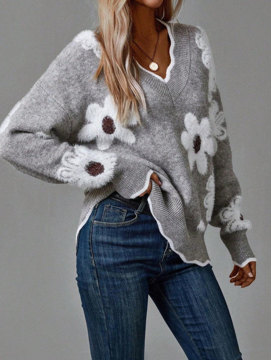 Belinha – Blouse élégante col V à imprimé fleuri – photo 7