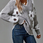 Belinha – Blouse élégante col V à imprimé fleuri – photo 7