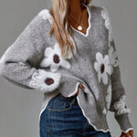 Belinha – Blouse élégante col V à imprimé fleuri – photo 2