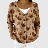 Flora | Cardigan en tricot boutonné confortable