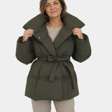 Alixène | Veste matelassée avec ceinture à la taille