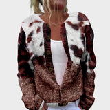 Sara – Gilet fleuri d'automne