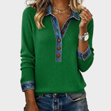 Ravit – Blouse en maille à col en jean – photo 10