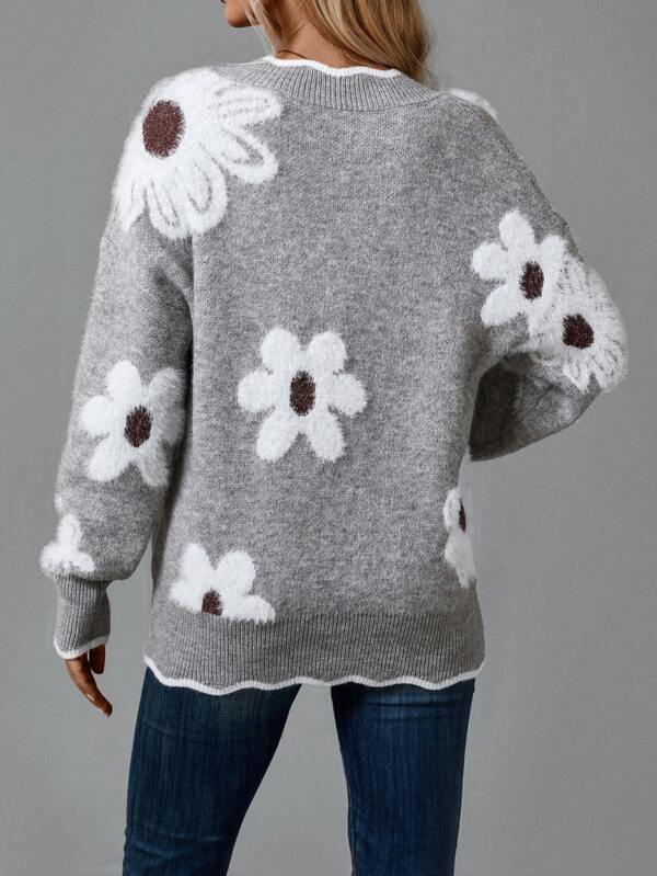 Belinha – Blouse élégante col V à imprimé fleuri – photo 3