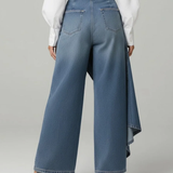 Louna - Pantalons en Denim Enveloppants | Coupe Flatteuse