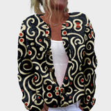 Gabriela – Gilet fleuri d'automne