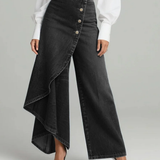 Louna - Pantalons en Denim Enveloppants | Coupe Flatteuse