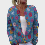 Filipa – Gilet fleuri d'automne