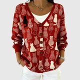 Fanny | Cardigan en tricot à boutons confortable