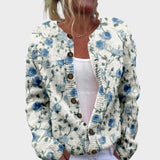 Patrícia – Gilet fleuri d'automne