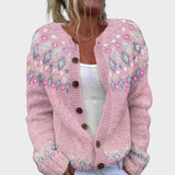 Daniela – Gilet fleuri d'automne