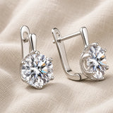Vintage Zirconia Silver Earrings