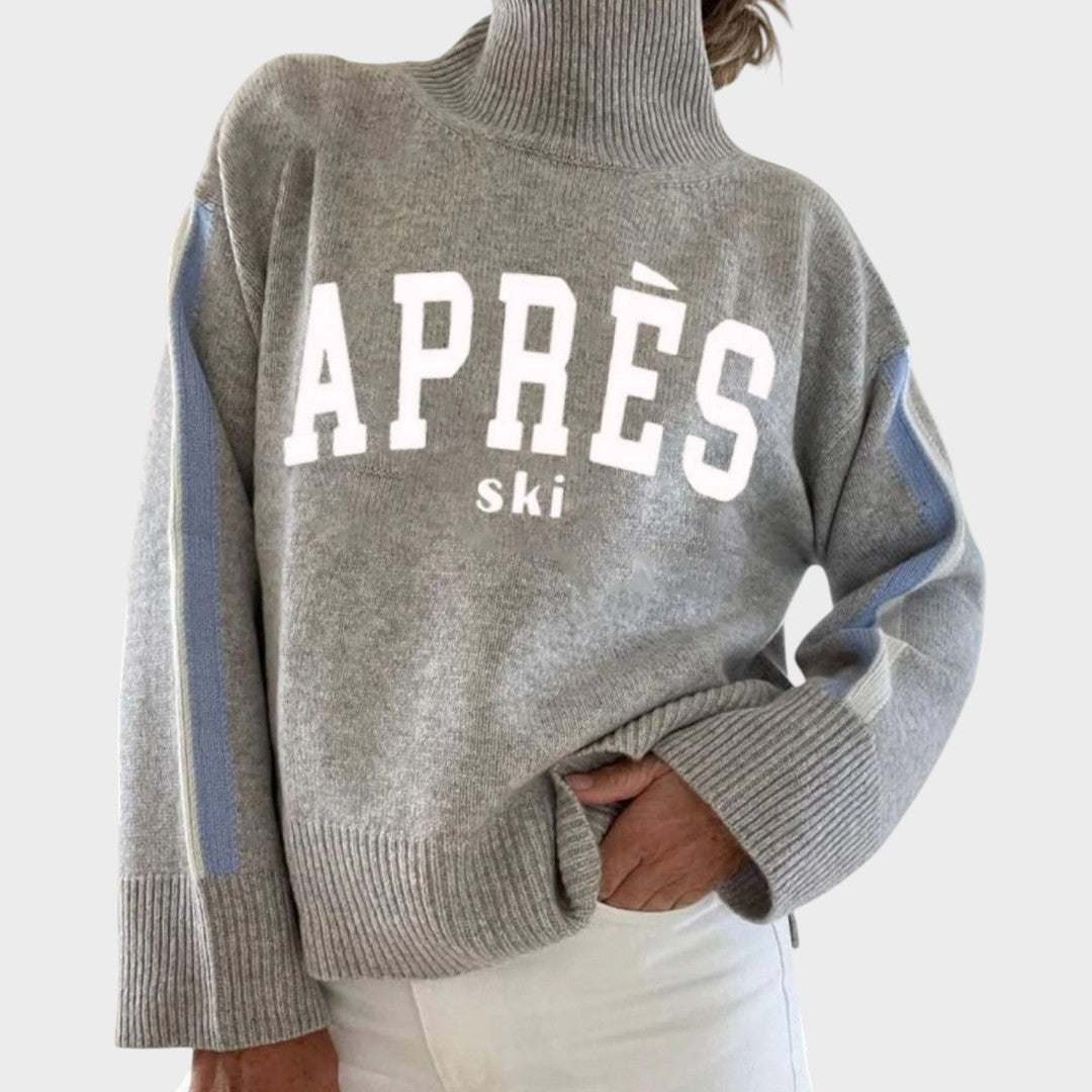 Sílvia – Pull artistique en maille torsadée