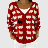 Gilet boutonné en maille douce