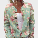 Vera – Gilet fleuri d'automne