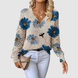 Meda - Pull élégant avec motif floral