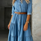 Bérénice - Robe en Jean Décontractée Élégante | Confort et Style