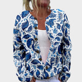 María – Gilet fleuri d'automne