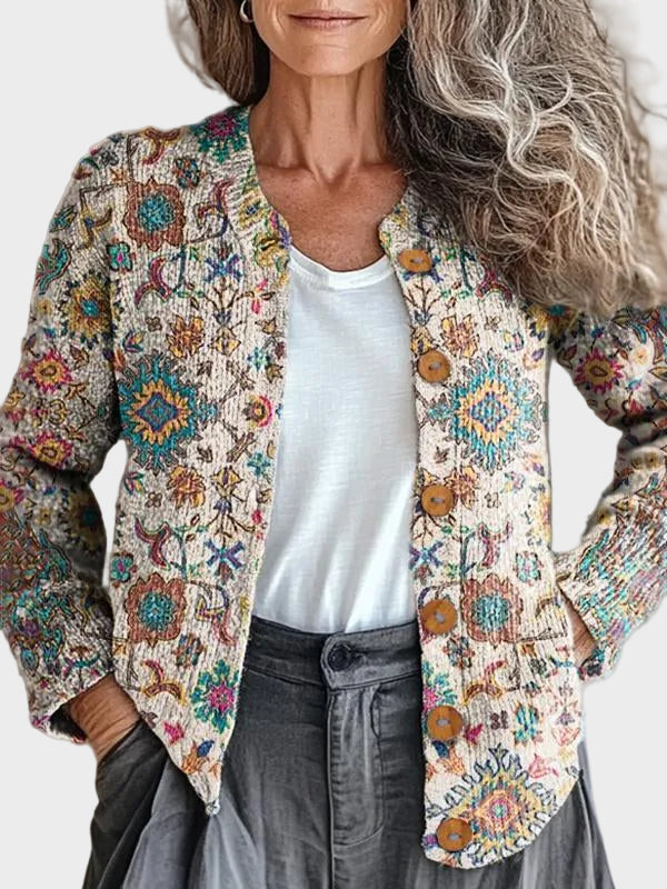 Vosslyn™ – Gilet à imprimé exotique