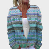 Isabel – Gilet fleuri d'automne
