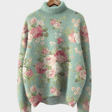 Margarida – Pull en maille au motif artistique