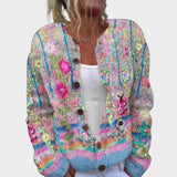 Teresa – Gilet fleuri d'automne