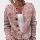 Raquel – Gilet fleuri d'automne