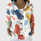 Gilet en maille à capuche