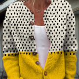 Maude | Cardigan Colorblock Boutonné Ample