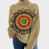 Teresa – Pull en maille à motif artistique