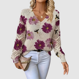 Meda - Pull élégant avec motif floral