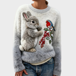 Lucy – Pull de Noël doudou à motif lapin – photo 7