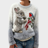 Lucy – Pull de Noël doudou à motif lapin – photo 7