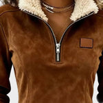 Petra – Sweat élégant à fausse fourrure et franges – photo 2