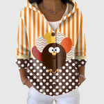 Pull en maille à capuche