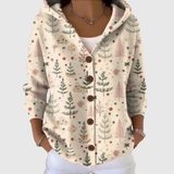 Pull en maille à capuche
