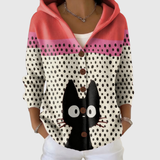 Pull en maille à capuche