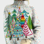 Sara – Pull en maille au motif artistique