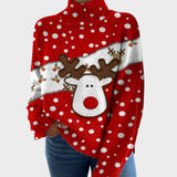 Vera – Pull en maille à motif artistique