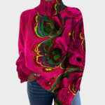 Rita – Pull en maille à motif artistique
