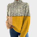 Laura – Pull en maille au motif artistique