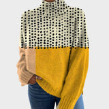 Laura – Pull en maille au motif artistique