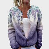 Inês – Gilet fleuri d'automne